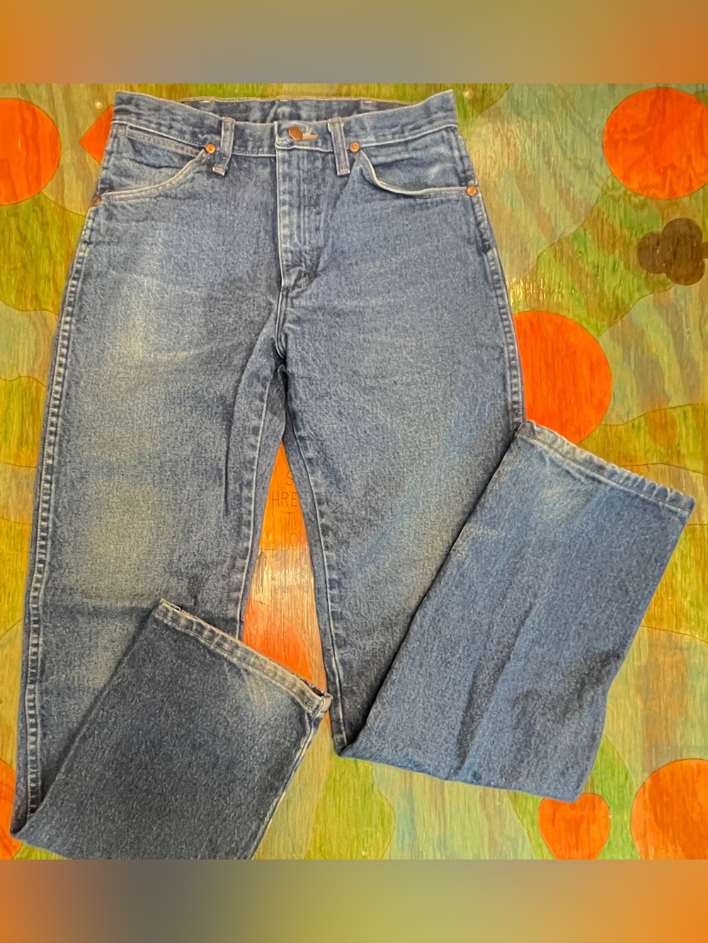 Wrangler Mens 13MWZPW Cowboy Cut Original Fit Jeans Size 29 x 34 Denim Cotton